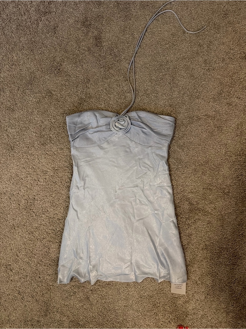More to come halter mini dress
